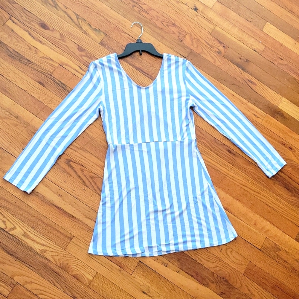 Mini Flare Stripe Dress
